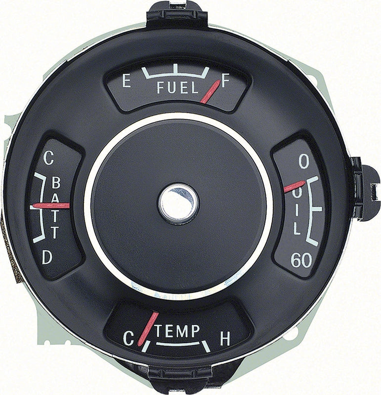 Instrument Gauge Cluster - 4 Gauge - 63-64 Chevy II Nova (Super Sport)