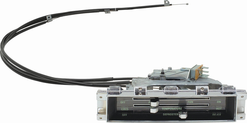 Heater Control Assembly with Cables - Models without A/C- 67 Camaro Firebird