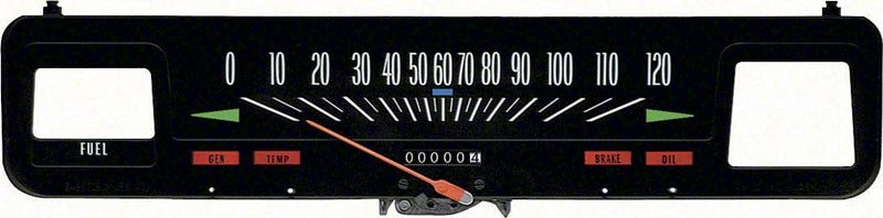 Speedometer - Models without Console Gauges - 69-74 Nova