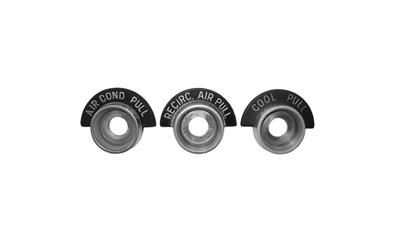 Air Conditioning Control Bezels - 3 Piece Set - 64-66 Chevy GMC Truck