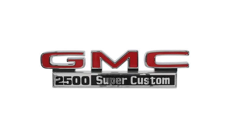 Front Fender Emblems - GMC 2500 Super Custom - Pair - 71-72 GMC CK Pickup Truck