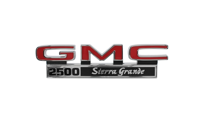Front Fender Emblems - GMC 2500 Sierra Grande - Pair - 71-72 GMC CK Pickup Truck