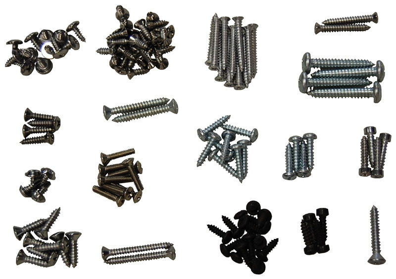Interior Trim Screw Set - 68-69 Barracuda Coupe w/ Fold Down Seat