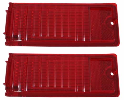 Taillight Lenses - LH/RH Pair - 68-69 Chevy II Nova
