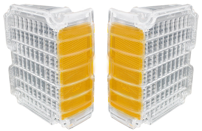 Parking Lamp Lenses - Clear - LH/RH Pair - 72 Chevelle
