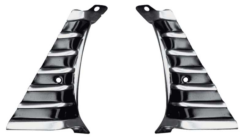 Headlamp Bezel Extensions - Pair - 66 Chevelle El Camino
