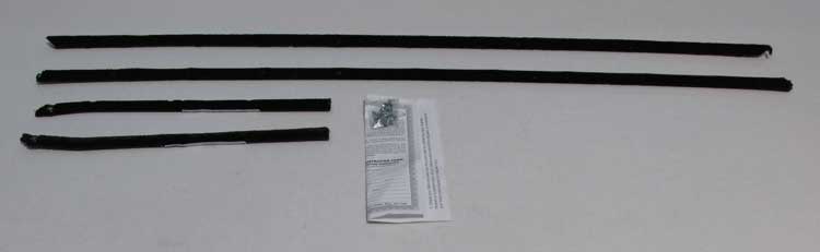 Window Felts - Outer (4pcs) - 68 Camaro Coupe w/ Special Belt Moldings