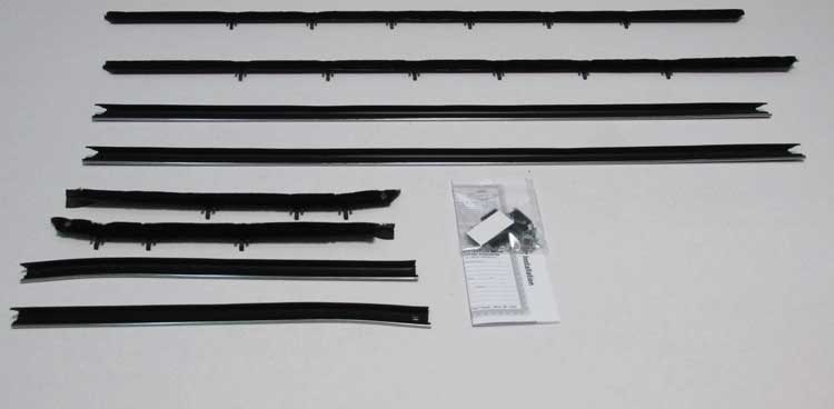 Window Felts - Inner & Outer (8pcs) - 68-69 Camaro Coupe w/ Standard Interior