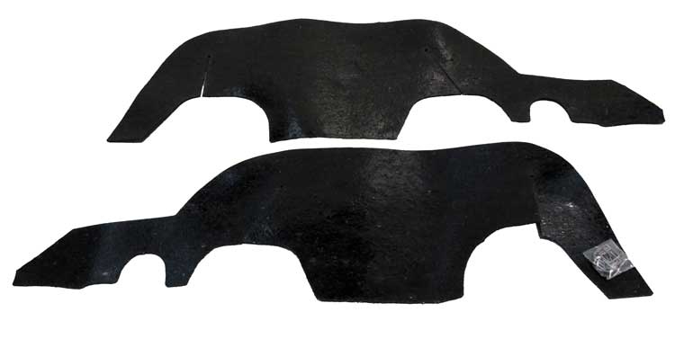 Inner Fender Dust Shield Set w Hardware - 67 Chevelle El Camino Malibu
