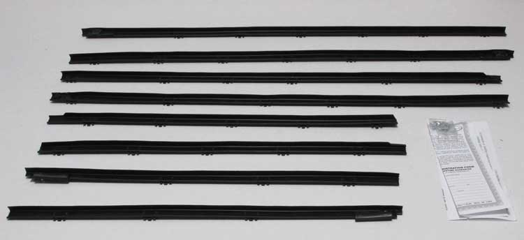 Window Felts - Inner & Outer (8pcs) - 64 Chevelle Coupe