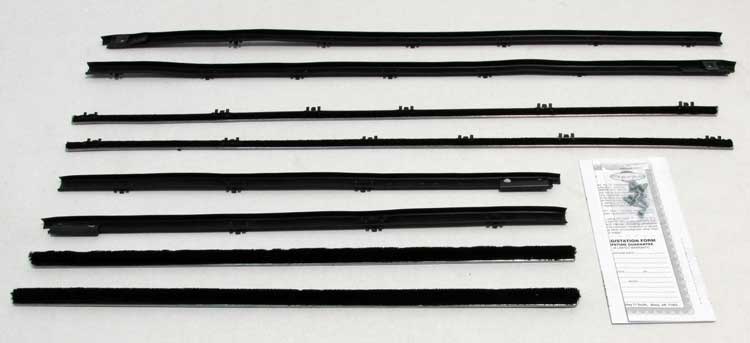 Window Felts - Inner & Outer (8pcs) - 65 Chevelle Coupe