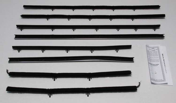 Window Felts - Inner & Outer (8pcs) - 66-67 Chevelle Coupe