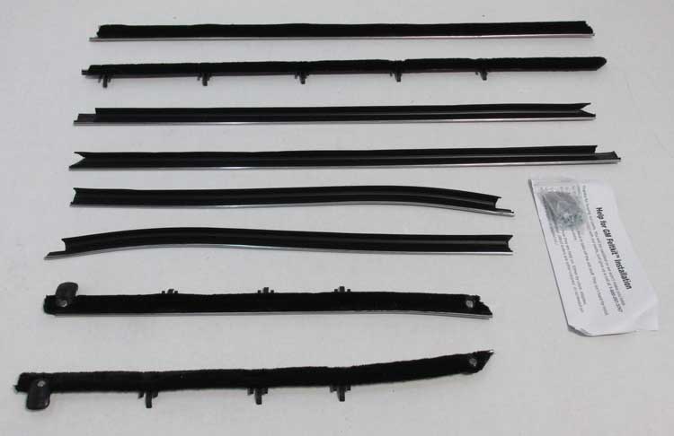 Window Felts - Inner & Outer (8pcs) - 68 Chevelle Convertible