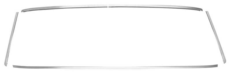 Rear Window Moldings - 5 Piece Set - 64-65 Chevelle (Coupe)