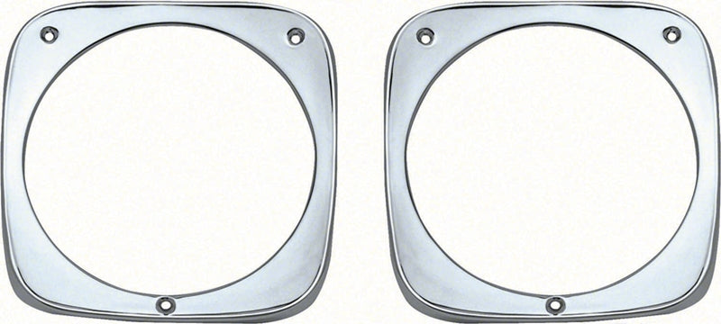Headlamp Bezels - LH/RH Pair - 64-66 Chevy Truck