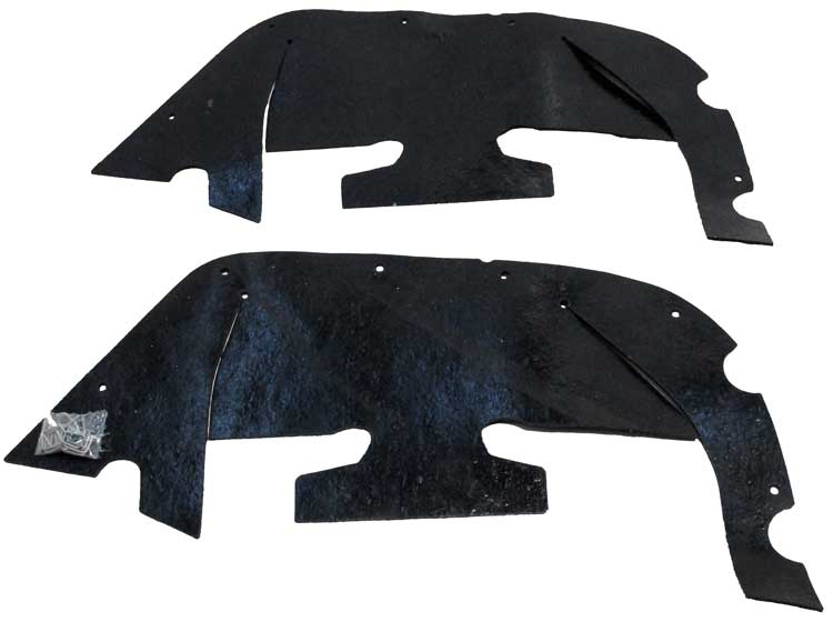 Inner Fender Dust Shield Set w Hardware - 67-68 Firebird