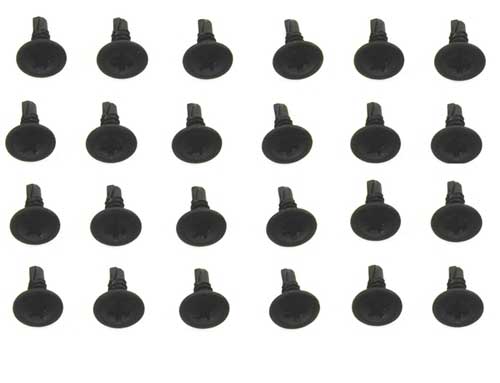 Roof Drip Rail Weatherstrip Channel Screw Kit (24pcs) - 67-69 Camaro Firebird