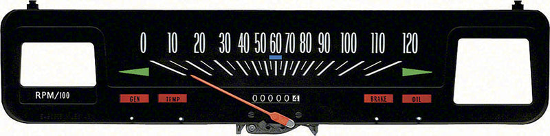 Speedometer - Models with Console Gauges - 69-74 Nova