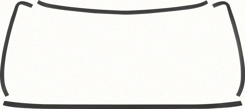 Back Glass Molding Set - Black - 75-81 Camaro Firebird