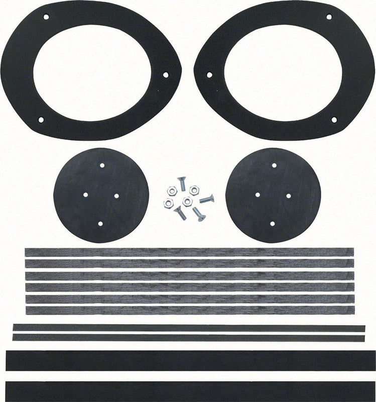 Dash Air Duct Seal Set - For LH and RH Side with Astro Ventilation - 68 Camaro Firebird; 65-68 Fullsize Chevy Car