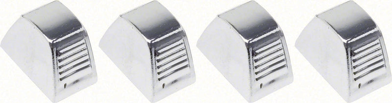 Temperature Control Knobs- Chrome - 4 Piece Set - 64-72 Chevelle El Camino; 67-81 Camaro Firebird