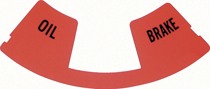 Speedometer Lamp Lens - Oil & Brake Warning - 68 Camaro