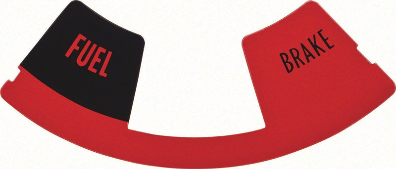 Speedometer Lamp Lens - Fuel & Brake Warning - 67 Camaro