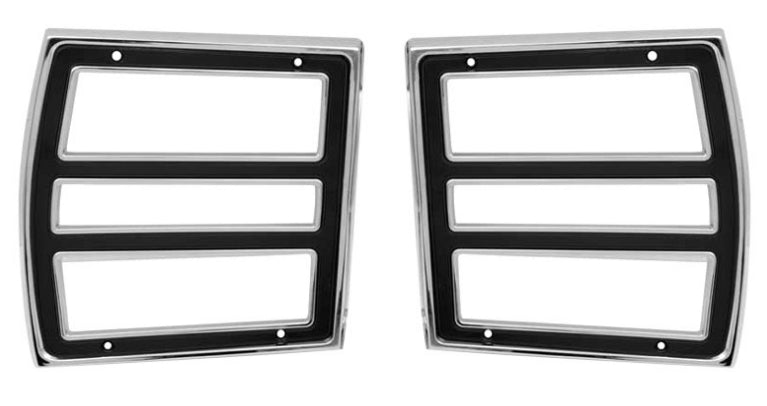 Tail Lamp Bezels - LH/RH Pair - 68 Dart