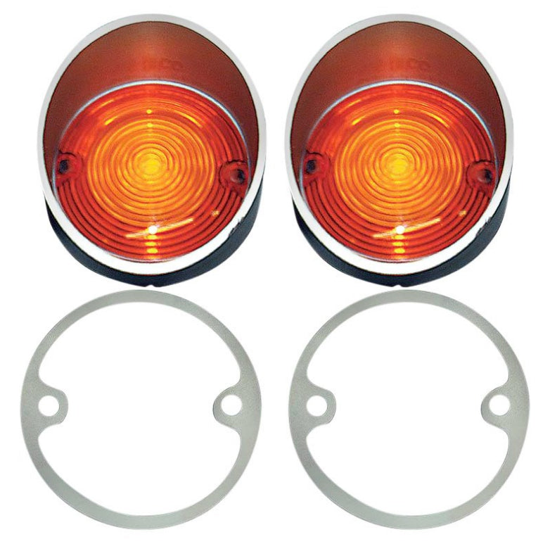 Parking Lamp Lenses - LH/RH Pair - 68-69 Coronet