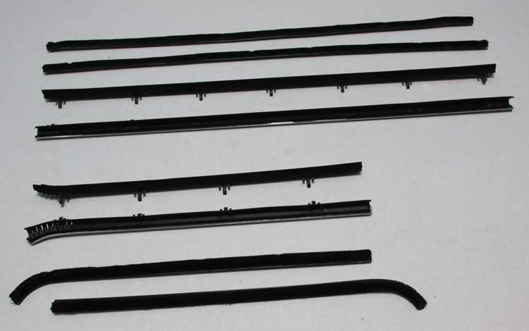 Window Felts - Inner & Outer (8pcs) - 66-67 Chevy II Nova Coupe