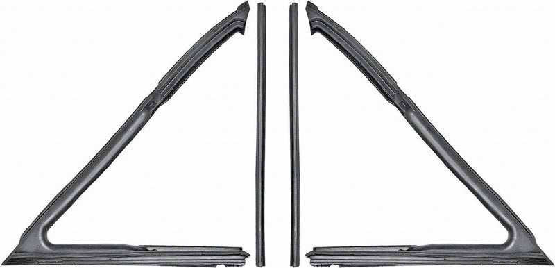 Vent Window Weatherstrips - LH/RH Pair - 62-67 Chevy II Nova ( Coupe & Convertible)