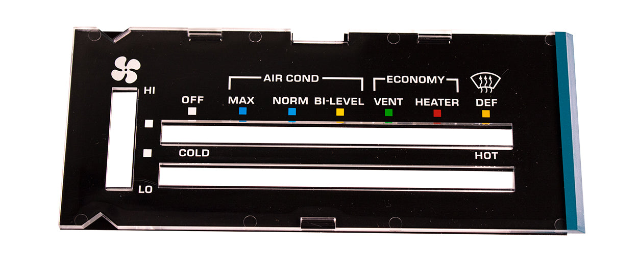 Heater Control Lens with A/C - 81 Camaro