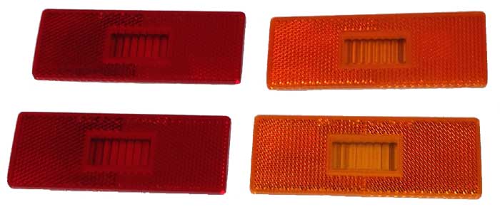 Side Marker Lens Set (4pcs) - 70-71 Plymouth Duster, Valiant; 1970 GTX Road Runner Satellite Belvedere