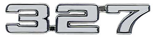 Fender Emblem - "327" - LH or RH - 69 Camaro