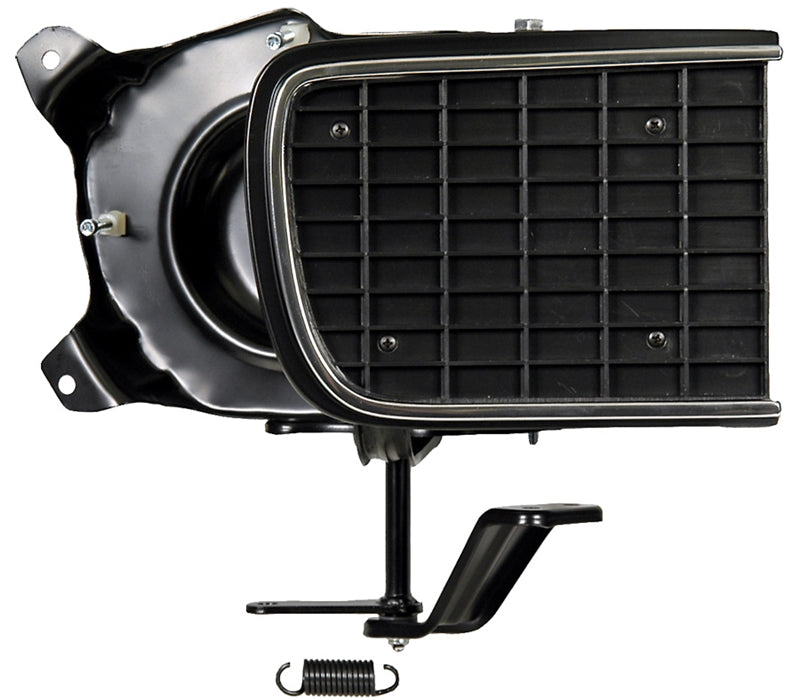 Headlamp Assembly w/ Black Door - RH - 68 Camaro (Rally Sport)