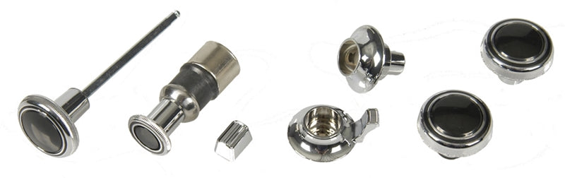 Radio Dash Knobs - Mono - 7 Piece Set - 69 Nova Camaro