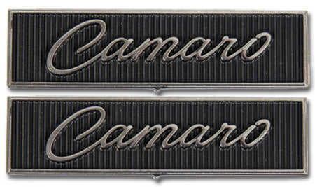 Door Panel Emblems - "Camaro" - Standard Interior - LH/RH Pair - 68-69 Camaro