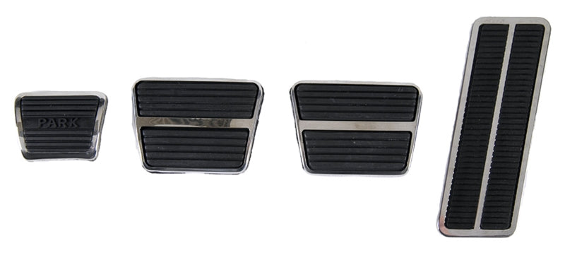 Pedal Pad & Trim Kit - Manual Transmission with Standard Brakes - 67-68 Camaro Firebird; 68-72 Chevelle