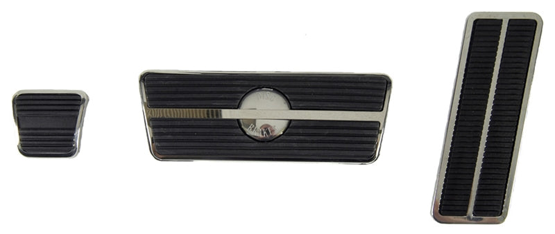 Pedal Pad & Trim Kit - Automatic Transmission with Disc Brakes - 69-81 Camaro Firebird; 69-74 Nova