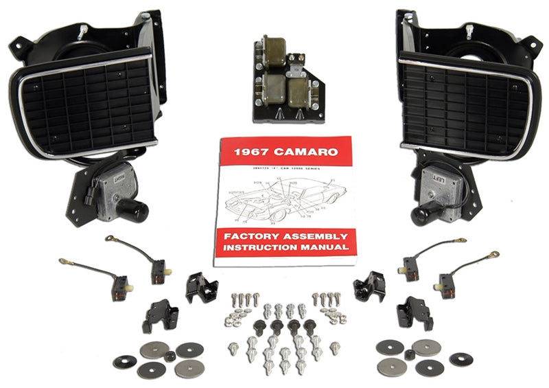 Headlamp System Kit - 67 Camaro Rally Sport