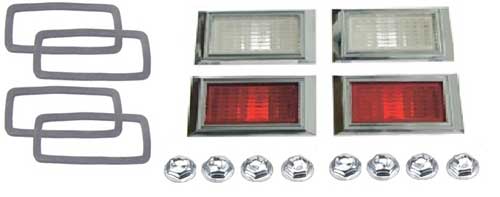 Side Marker Lenses & Bezels - 68 Camaro Nova