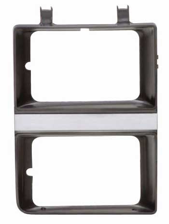 Headlight Bezel - RH - Dark Gray / Gray - 83-84 GMC Truck Jimmy Suburban w/ Dual Headlights