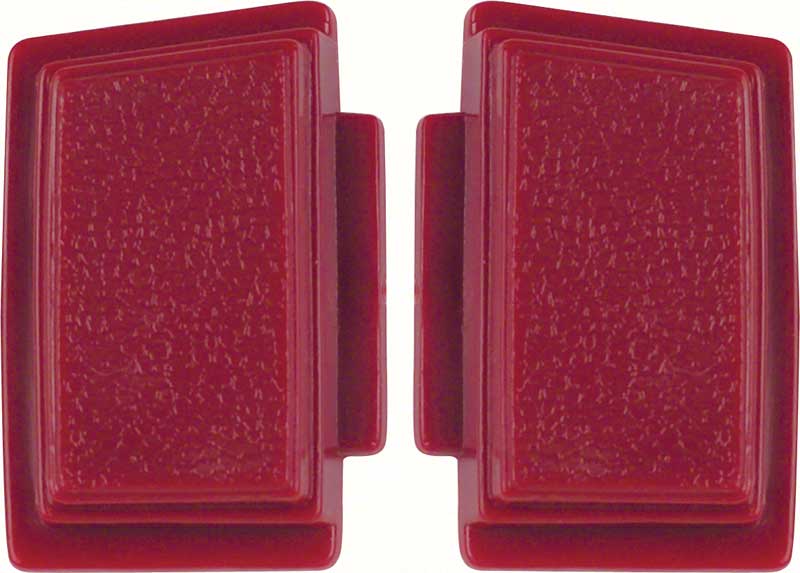 Steering Wheel Horn Buttons - Red Pair - 69 Nova; 69 Camaro; 69 Chevelle El Camino