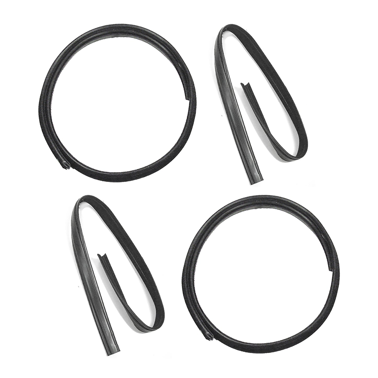 Front Door Glass Run Channel Seal Kit - 4pcs - Set - 67-72 F100 F250 F350 Pickup Truck