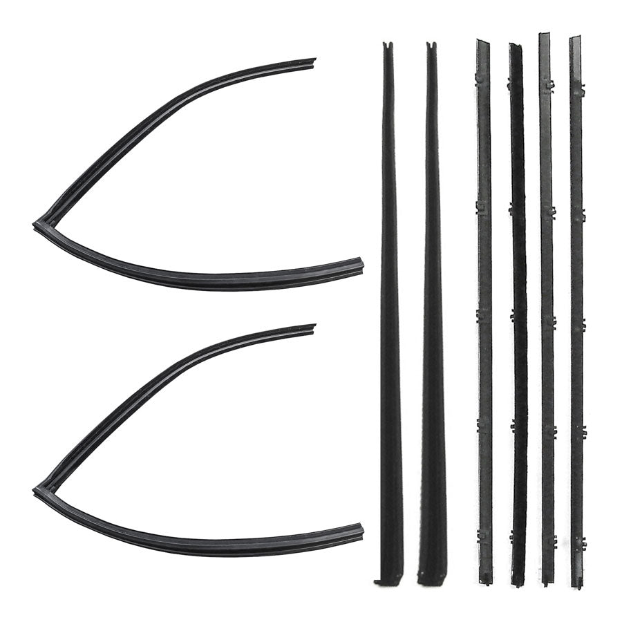 Front Door Window Channel Kit - 8pcs - 67-72 Chevy GMC C/K Suburban