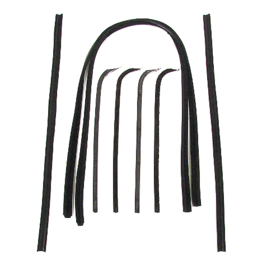 Front Door Window Channel Kit -8pcs - 67-70 Ford F100 F250 F350 Pickup