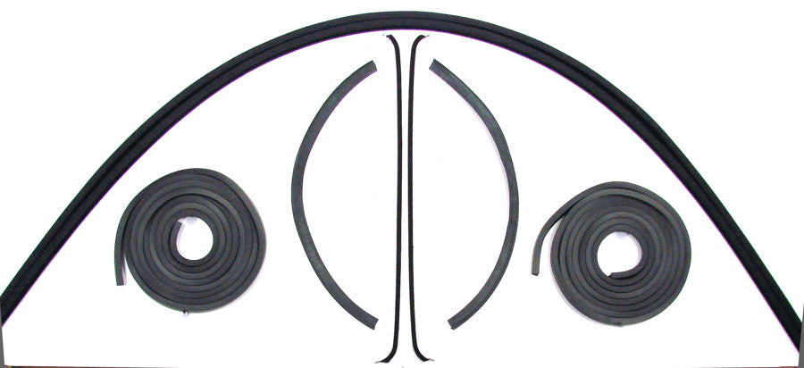 Front Door Seal Kit - 8pcs - Channels/Felts/Door Seals - 47-50 Chevy GMC Pickup Suburban