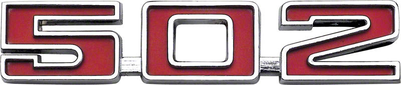 Fender Emblem - 502 - LH or RH - 70-74 Chevelle El Camino