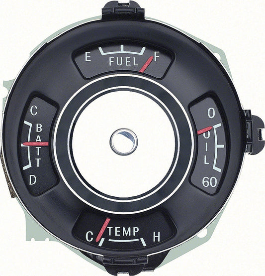 Instrument Gauge Cluster - 4 Gauge - 65 Chevy II Nova (Super Sport)