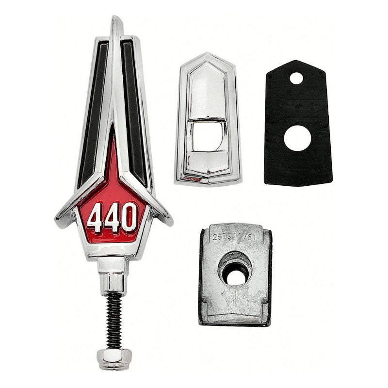 Hood Ornament Assembly - "440" - 67 Plymouth GTX